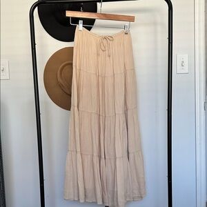 Aerie midi maxi tiered skirt
